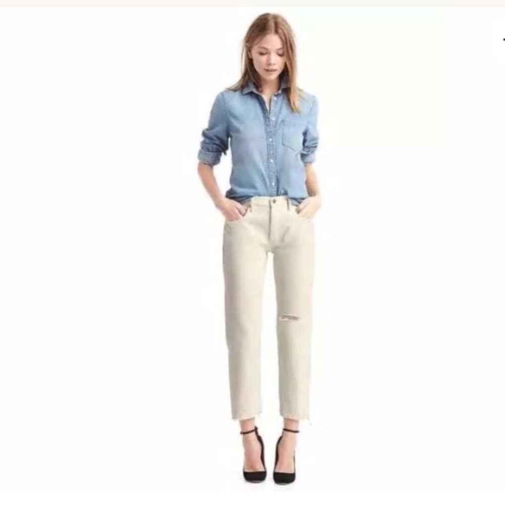Gap 1969 Vintage Straight white Jeans